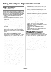 Safety And Regulatory Information Manual - (page 2)