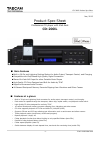 Product Spec Sheet - (page 1)