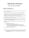 Parts and operation manual - (page 2)