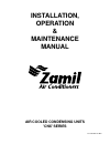 Installation, operation & maintenance manual - (page 1)